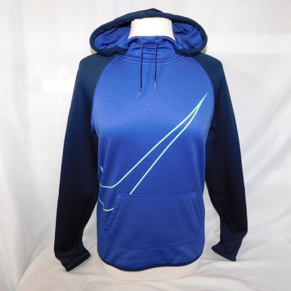 Nike Dry-fit Therma-Fit Blue Purple Swoosh Hoodie
